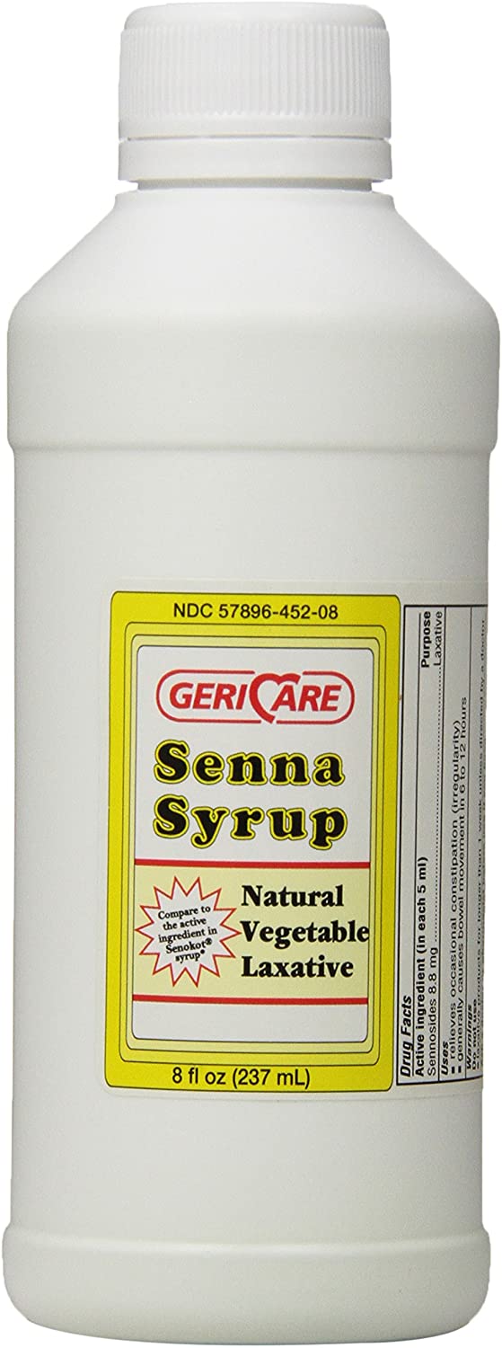Geri-Care Q451-08-GCP - Laxative, Senna Leaf Extract, Syrup, Bottle - 8 oz., One Bottle