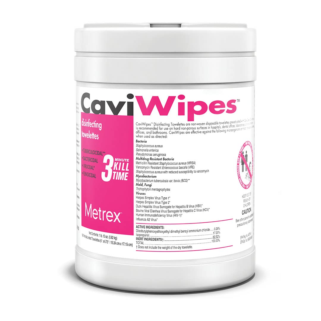 CaviWipes - Cavicide Germacidal Cleaner Wipes 160 ct