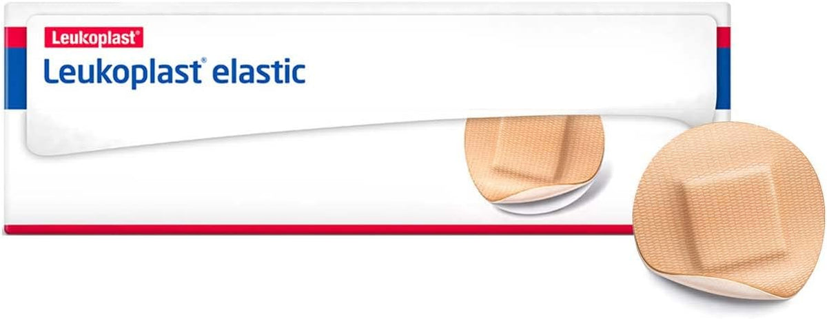 BSN Leukoplast Elastic Adhesive Spot Bandage 7645616 - Cross-Elastic Material,  Sterile, Round, Tan - 7/8&quot; Pad, Pack of 100