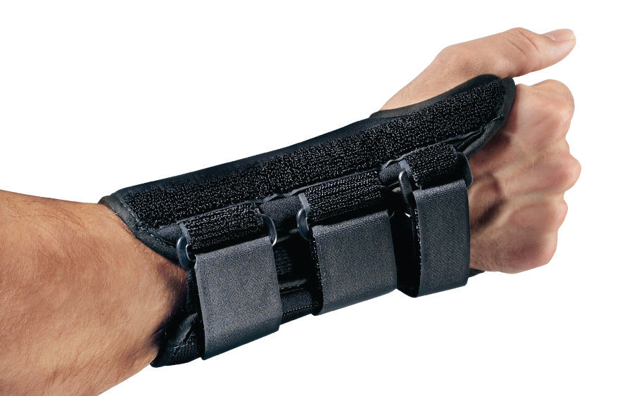 DJO ProCare ComfortFORM Wrist Brace 79-87283 - Aluminum / Foam / Spandex / Plastic, Right Hand, Black - Small, One Piece