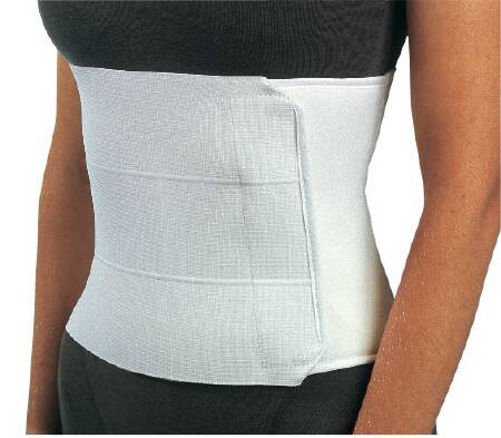 DJO ProCare Premium Abdominal Binder 79-99440 - Hook and Loop Closure, Unisex, Cotton/Elastic, One Size Fits Most, 4-Panel, 12&quot; Height, Adult - 30&quot; to 45&quot; Waist Circumference, One Pack
