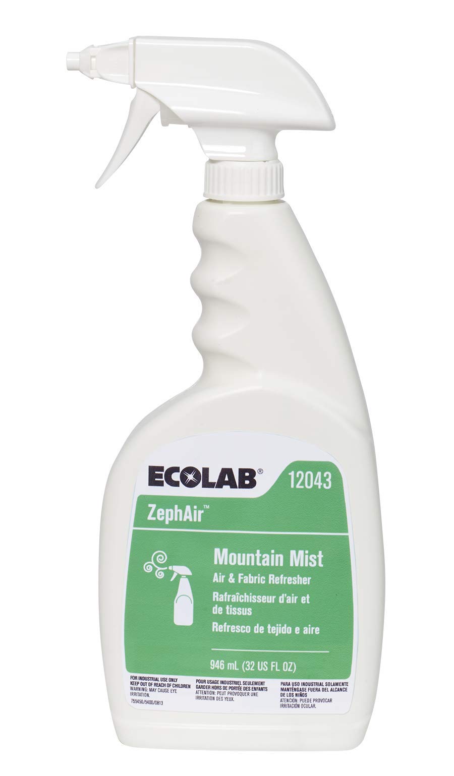 EcoLab Zephair 6112043 - Air &amp; Fabric Freshener, Mountain Mist Scent, Pump Spray - 32 oz., One Bottle