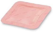 Smith &amp; Nephew Allevyn Gentle Border 66800280 - Silicone Foam Dressing, Film Backing, Silicone Gel Adhesive With Border, Sterile, Square, Pink - 7&quot; x 7&quot;, Box of 10