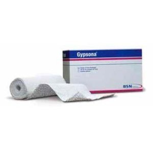 BSN Gypsona S 30-7362 - Plaster Bandage, Plaster of Paris / Plastic, Extra Fast Setting, White - 2&quot; x 9&#39;, Pack of 12