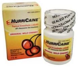 Hurricaine 0283087131 - Topical Anesthetic Gel, 20% Benzocaine, Wild Cherry - 1 oz., One Bottle