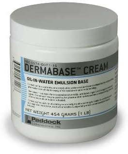 Paddock Laboratories DermaBase 00574007116 - Hand and Body Moisturizer, Oil-In-Water Emulsion Base, Scented Cream, Jar - 1 lb., One Jar