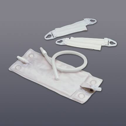 Hollister 9349 - Latex-Free Urinary Leg Bag Kit, Contains 1 Large Leg Bag 32 oz. (900ml), Leg Straps, 1 Extension Tube, 18&quot; - One Kit
