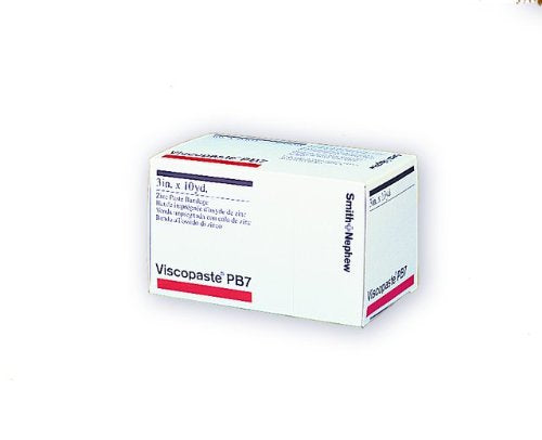 Smith & Nephew Viscopaste PB7 4956 - Zinc Paste Impregnated Dressing, Sterile, White Open Weave Fabric - 3" x 10 Yard, One Roll