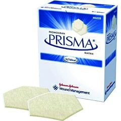 3M Systagenix Promogran Prisma Matrix MA123 - Silver Collagen Dressing, Non-adhesive Without Border, Sterile, White, Hexagon - 19.1 sq. in., One Dressing