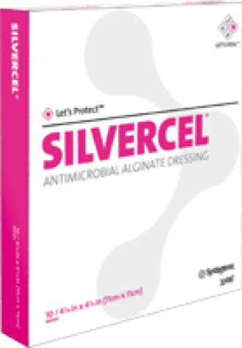 3M Systagenix Silvercel Antimicrobial 800112 - Silver Alginate Dressing, Non-adhesive Without Border, Sterile, Gray, Rope - 1&quot; x 12&quot;, Box of 5