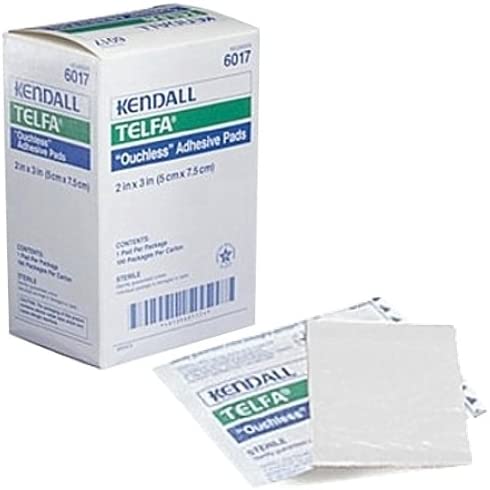 Covidien Cardinal Telfa 6017 - Adhesive Dressing, Film / Cotton, Sterile, Peel-Back Package, White, Rectangle Shape - 2&quot; x 3&quot;, Box of 100