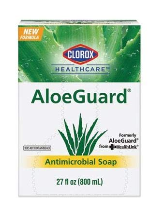 Healthlink AloeGuard 7720 - Moisturizing Antimicrobial Soap, 0.75% Strength PCMX (Chloroxylenol), Floral Scent, Dispenser Refill Bag - 800 ml, One Pack