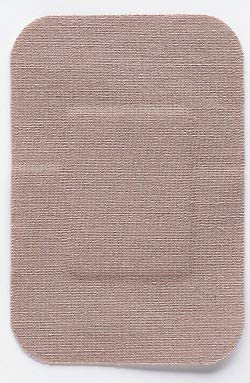 Hartmann Flex-Band 46130000 - Adhesive Bandage Patch, Fabric, Latex-Free, Hypoallergenic, Sterile, Tan, Round Beveled Edges - 2" x 3", Box of 50