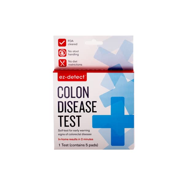 EZ Detect 08305910001 - Rapid Test Kit for Early Colorectal Disease Screening, Fecal Occult Blood Test (FOBT), CLIA Waived - One Kit