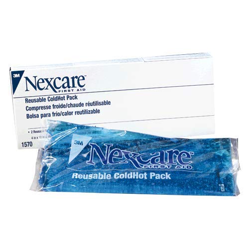 3M Nexcare 1570 - Reusable Gel Cold or Hot Pack with Cover - 4&quot; x 10&quot;, Box of 2