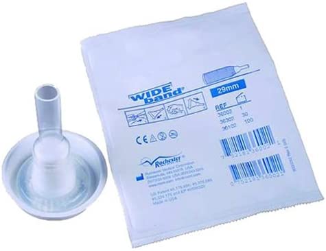 Bard Wide Band Male External Catheter 36104 - Self-Adhesive Band, Silicone, Clear, Breathable, Odorless - 36 mm Large, Pack of 30