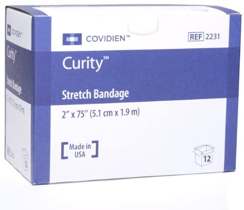 Covidien Cardinal Curity 2231 - Conforming Bandage, Sterile, 1-Ply Cotton Polyester Blend, Roll Shape - 2&quot; x 4.1 yd, Box of 12
