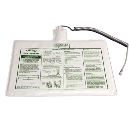 Smart Caregiver SafeT Release PPC-WI - Chair Sensor Pad, Coiled Cord, For Fall Guard Monitors, Single Patient Use - 10&quot; x 15&quot;, One Pad