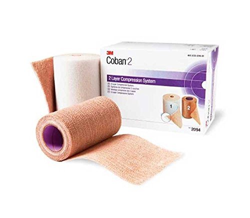 3M Coban 2 Two-Layer Compression System 2094N -  Compression Wrap, Hypoallergenic, Latex-free, Lightweight, Breathable - One Kit