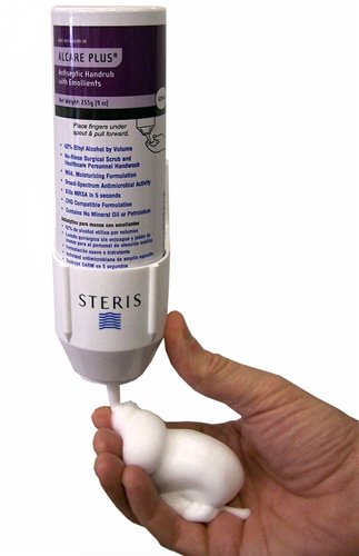 Steris Alcare Plus Hand Sanitizer 639936 - Antiseptic Foaming Handrub, Ethyl Alcohol 62% Strength, Aerosol Can - 9 oz., One Can