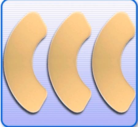 Genairex Securi-T 7200344 - Hydrocolloid Skin Barrier Strip, Adhesive Without Tape, Moldable, Standard Wear, Without Flange, Universal System, 1/2 Arch - Pack of 30