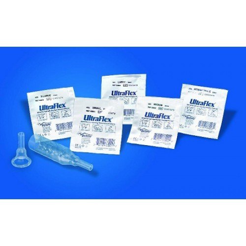 Bard UltraFlex Male External Catheter 33101 - Silicone, Self Adhering, Latex-free, Breathable, Non-Sterile - 25 mm Small, Pack of 50