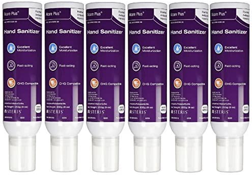 Steris Alcare Plus Hand Sanitizer 639936 - Antiseptic Foaming Handrub, Ethyl Alcohol 62% Strength, Aerosol Can - 9 oz., Pack of 6
