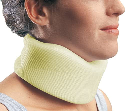 DJO Procare Form Fit 79-83003 - Cervical Collar, Low Contoured / Firm Density, Adult, One-Piece, Foam / Stockinette, Beige, 11 to 16 Inch Neck Circumference, 3 Inch Height, 18-1/2 Inch Length - Small, One Piece
