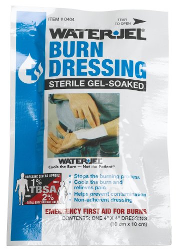 Water-Jel 0404-60 - Hydrogel Burn Dressing, Nonwoven, Sterile, White, Square - 4&quot; x 4&quot;, Pack of 3
