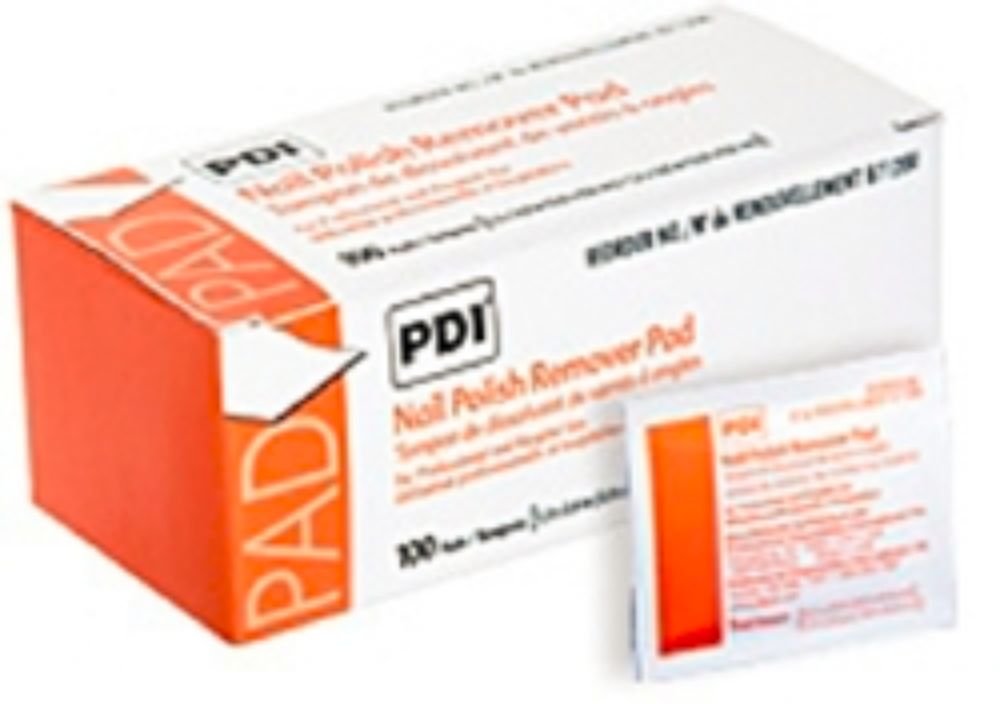 PDI B71200 - Nail Polish Remover Pads, Individual Packet - 1 1/5&quot; x 2 3/5&quot;, Box of 100