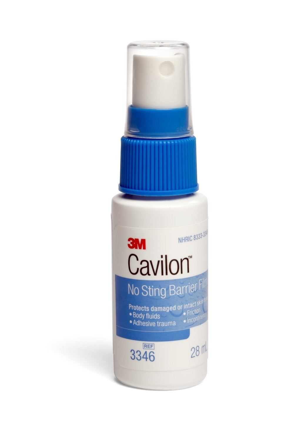 3M Cavilon No-sting Barrier Film 3346 - Transparent Barrier Film, Alcohol-Free, Hypoallergenic Pump Spray Bottle - 28 ml, One Bottle