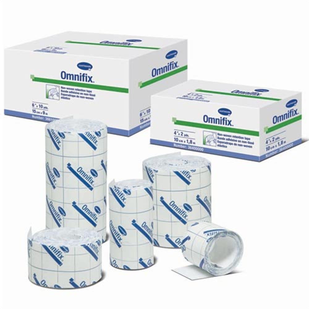 Hartmann Omnifix Elastic 900603 - Dressing Retention Tape With Liner, Skin Friendly, Nonwoven, NonSterile, White - 4" x 11 yards, One Roll