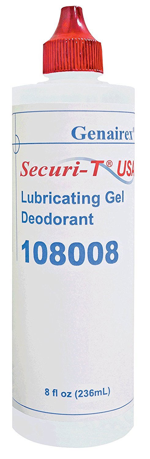 Genairex Securi-T USA 108008 - Lubricating Gel Deodorant, For Ostomy Pouches, Gel - 8 oz. / 236 ml., One Bottle