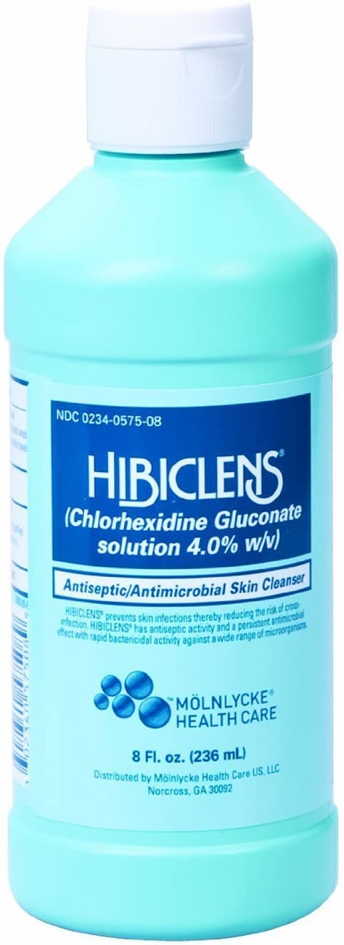 Molnlycke Hibiclens 57508 - Antiseptic / Antimicrobial Skin Cleanser, 4% Strength CHG (Chlorhexidine Gluconate), NonSterile, Liquid, Bottle - 8 oz., One Bottle