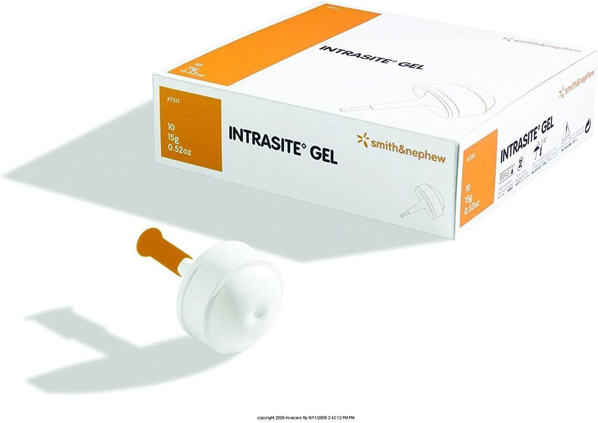 Smith &amp; Nephew Intrasite 66027311 - Hydrogel Wound Dressing, Applipak, Non-Adherent, Sterile - 15 gm., Box of 10