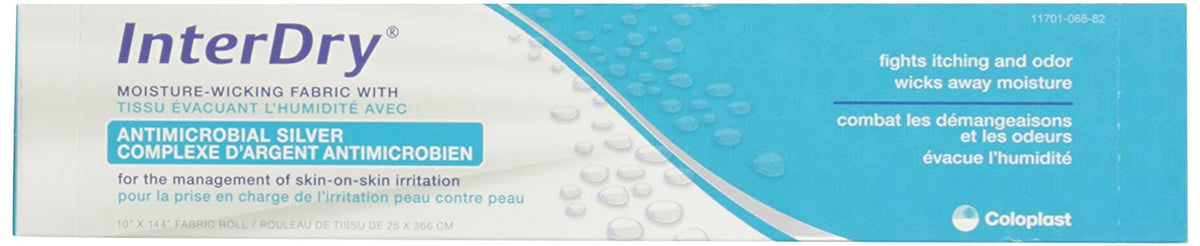 Coloplast InterDry 7910 - Silver Moisture Wicking Fabric, Sterile, Non-adhesive Without Border - 10&quot; x 144 &quot;, One Roll