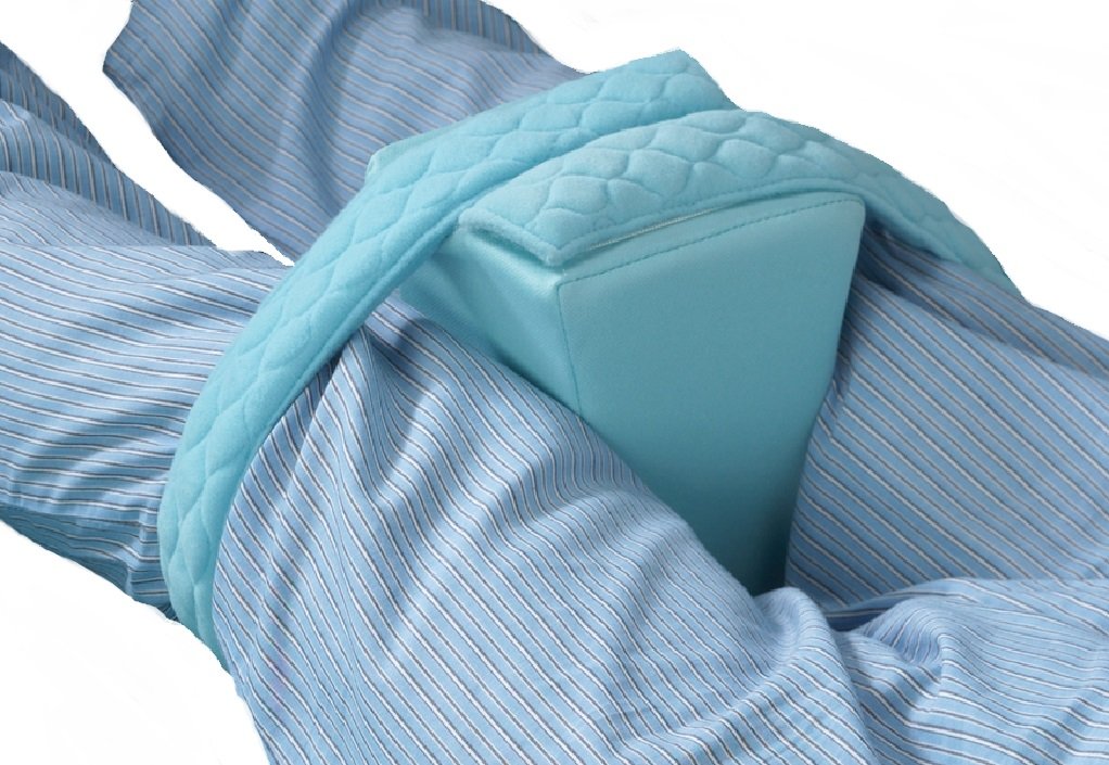 Posey 6307 - Knee Abduction Cushion, Foam, Hook &amp; Loop Strap Fastening - 4&quot; x 5&quot; x 7&quot;, One Cushion