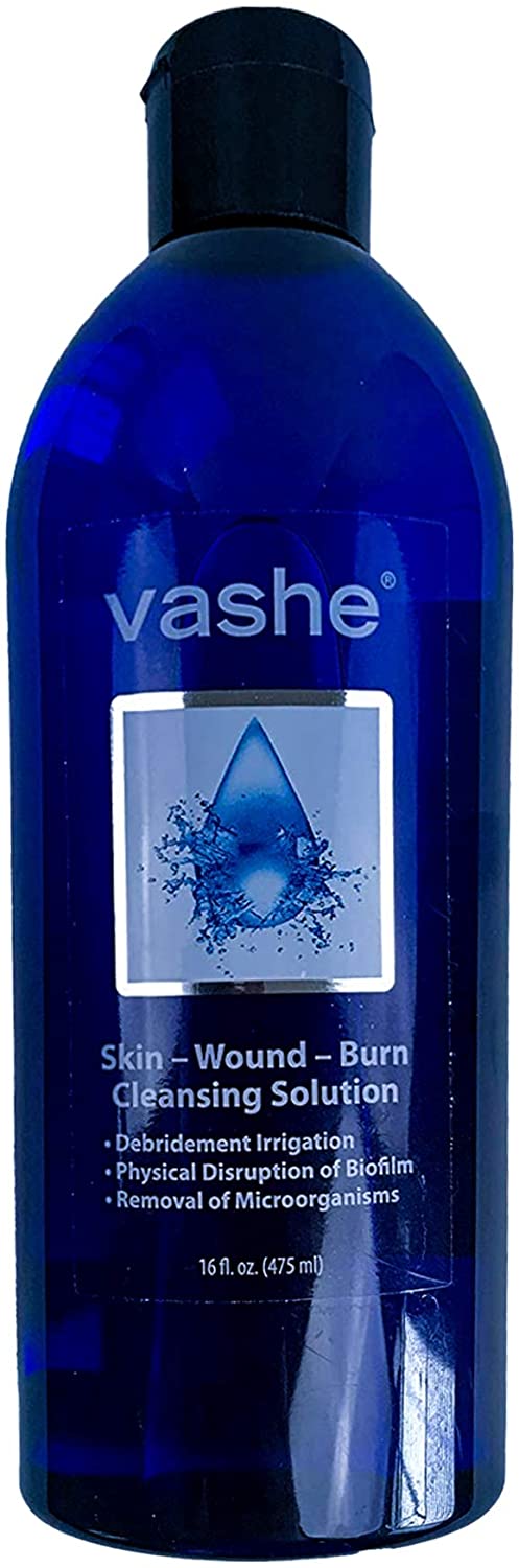 Vashe Wound Wash - Skin / Wound / Burn Cleanser, Antimicrobial, FlipTop Bottle, NonSterile - 16 oz., One Bottle