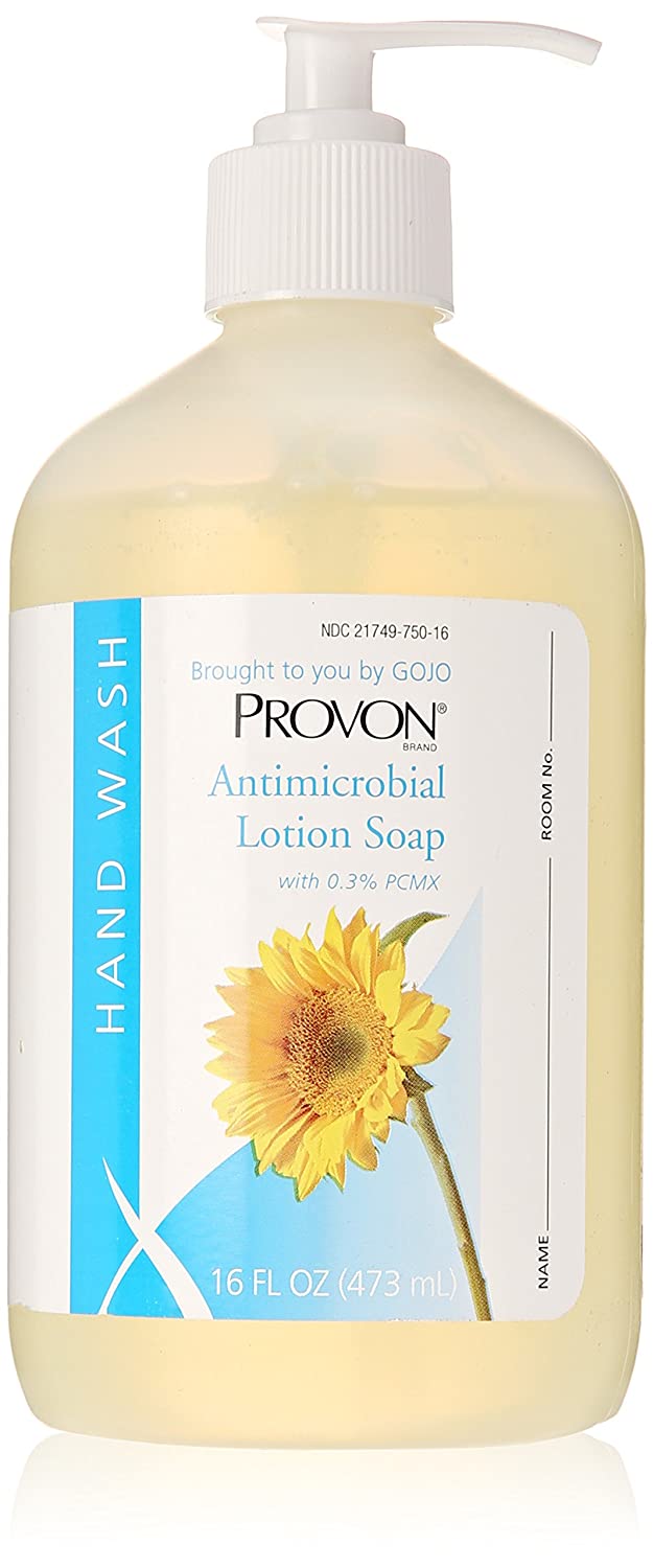 Gojo Provon 4303-12 - Hand Cleanser. Antimicrobial Lotion Soap, Citrus Scent, 0.3% PCMX (Chloroxylenol), Clear Light Amber, Pump Bottle - 16 oz., One Bottle