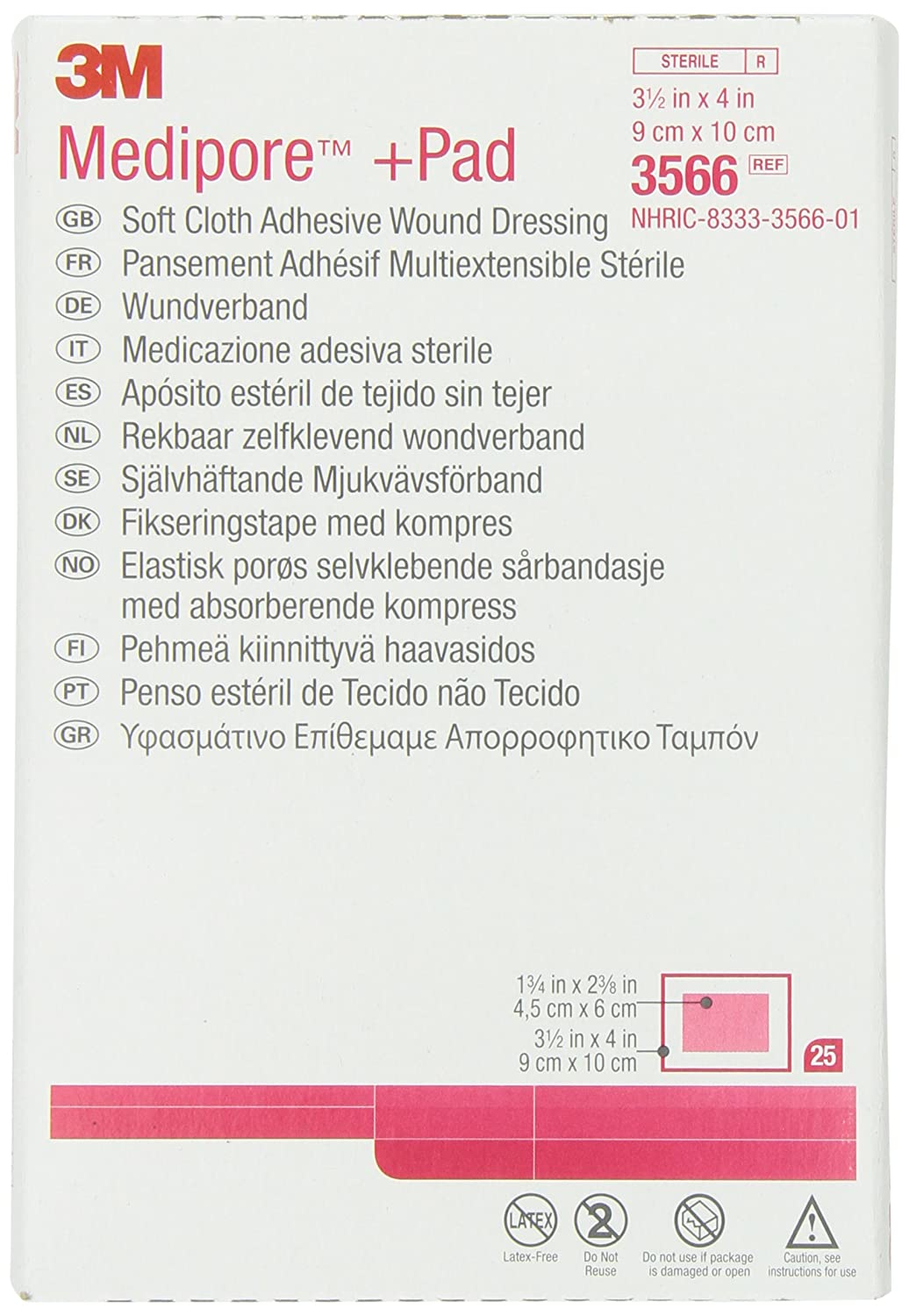 medipore dressing 3M Medipore Dress-it Pre-cut Dressing Cover - 5-7/8 in. x 5-7/8 in