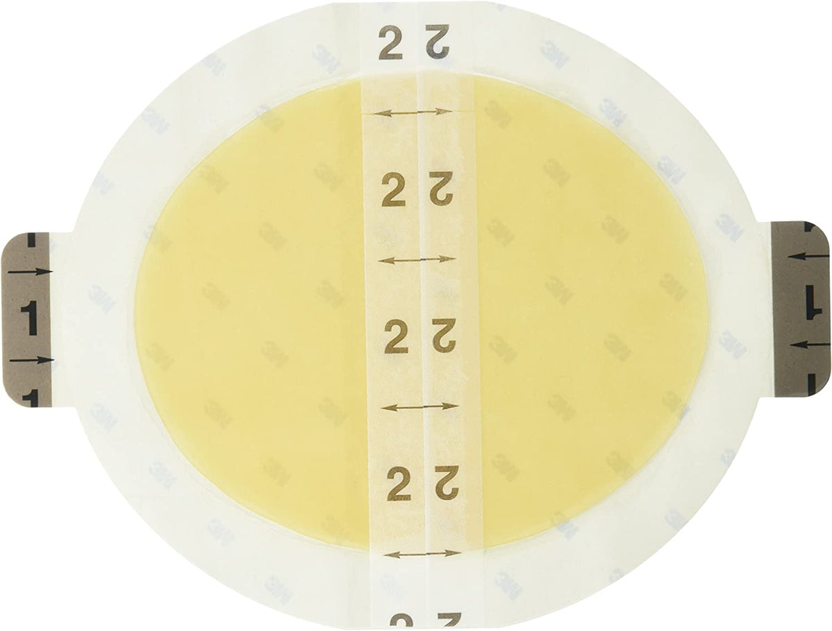 3M Tegaderm Hydrocolloid Dressing 90001 - Oval Border Dressing, Absorbent, Water Resistant, Hypoallergenic, Latex-free, Sterile - 4&quot; x 4 3/4&quot;, Box of 5