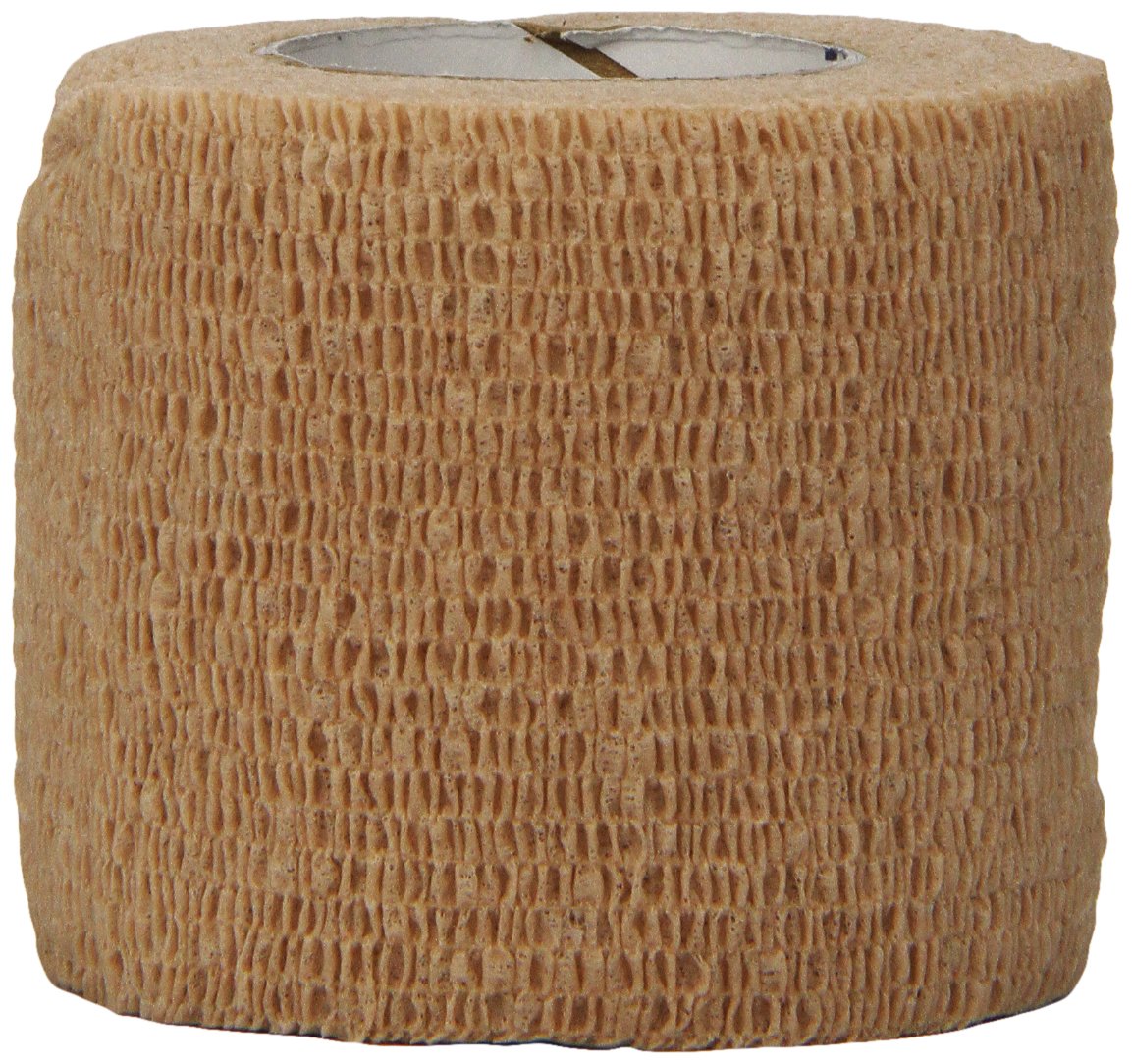 3M Coban Self-Adherent Wrap 1582 - Elastic, Lightweight, Breathable, Beige Compression Wrap - 2&quot; x 5 yards, Box of 36