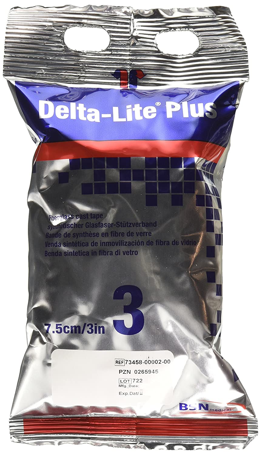 BSN Delta-Lite Plus 7345802 - Cast Tape, Fiberglass / Resin, White - 3&quot; x 12 Foot, Pack of 10